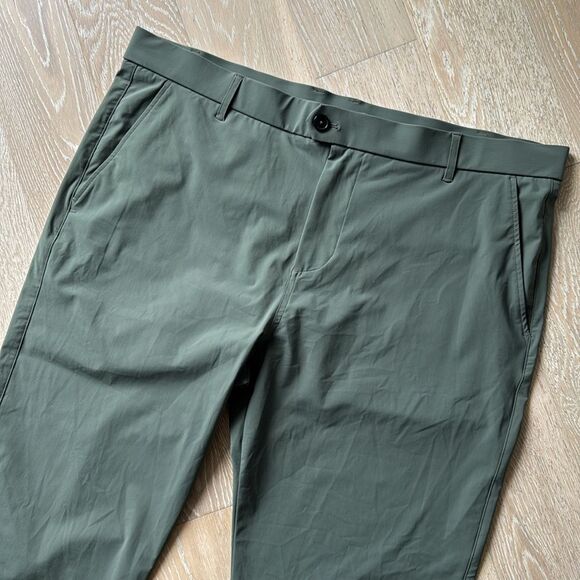 Greyson Men's Montauk Sport Tailored Performance Trouser 40x32 Teal Grey - Picture 2 of 14